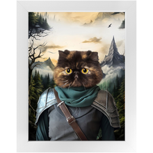Load image into Gallery viewer, TAKING THE SCENIC ROUTE - Lord of the Rings Inspired Custom Pet Portrait Framed Satin Paper Print