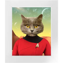 Load image into Gallery viewer, Oh Hooray - Star Trek Inspired Custom Pet Portrait Framed Satin Paper Print