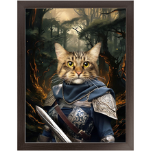 Load image into Gallery viewer, PORK HUNTER - Lord of the Rings Inspired Custom Pet Portrait Framed Satin Paper Print