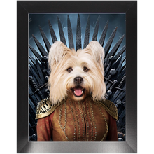 Load image into Gallery viewer, THE BONEROOM 5 - Game of Thrones & House Of Dragons Inspired Custom Pet Portrait Framed Satin Paper Print