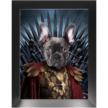 Load image into Gallery viewer, THE BONEROOM 3 - Game of Thrones & House Of Dragons Inspired Custom Pet Portrait Framed Satin Paper Print