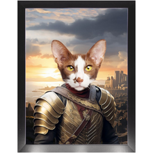 Load image into Gallery viewer, BESTEROS 1 - Game of Thrones & House Of Dragons Inspired Custom Pet Portrait Framed Satin Paper Print