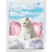 Load image into Gallery viewer, Pink Angel - Heavenly Angels Inspired Custom Pet Portrait Framed Satin Paper Print