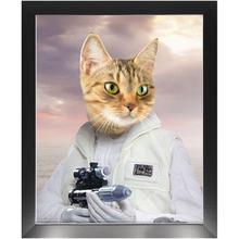 Load image into Gallery viewer, Princess Layabout - Princess Leia & Star Wars Inspired Custom Pet Portrait Framed Satin Paper Print