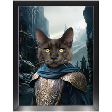 Load image into Gallery viewer, HELM'S BLEEP - Lord of the Rings Inspired Custom Pet Portrait Framed Satin Paper Print