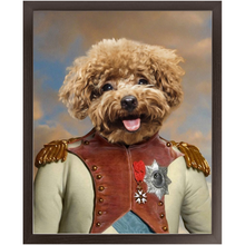 Load image into Gallery viewer, Baron D. Zert - Renaissance Inspired Custom Pet Portrait Framed Satin Paper Print