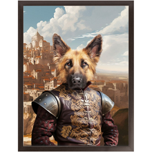 Load image into Gallery viewer, BESTEROS 2 - Game of Thrones & House Of Dragons Inspired Custom Pet Portrait Framed Satin Paper Print