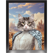 Load image into Gallery viewer, DESSERT CROSSING 2 - Game of Thrones & House Of Dragons Inspired Custom Pet Portrait Framed Satin Paper Print