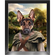 Load image into Gallery viewer, PAWS & PIPEWEED - Lord of the Rings Inspired Custom Pet Portrait Framed Satin Paper Print