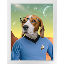 Load image into Gallery viewer, Mister Spook - Star Trek Inspired Custom Pet Portrait Framed Satin Paper Print