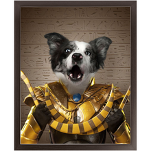 Load image into Gallery viewer, Tootencharmin - Pharaohs of Egypt Inspired Custom Pet Portrait Framed Satin Paper Print