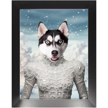 Load image into Gallery viewer, CHRISTMAS CRACKER 4 - Christmas Inspired Custom Pet Portrait Framed Satin Paper Print