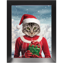 Load image into Gallery viewer, CHRISTMAS CRACKER 11 - Christmas Inspired Custom Pet Portrait Framed Satin Paper Print