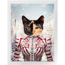Load image into Gallery viewer, CHRISTMAS CRACKER 15 - Christmas Inspired Custom Pet Portrait Framed Satin Paper Print