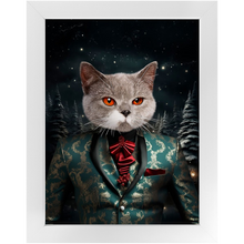 Load image into Gallery viewer, CHRISTMAS CRACKER 7 - Christmas Inspired Custom Pet Portrait Framed Satin Paper Print