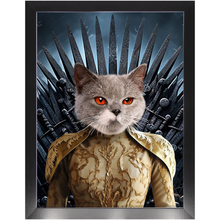 Load image into Gallery viewer, THE BONEROOM 7 - Game of Thrones & House Of Dragons Inspired Custom Pet Portrait Framed Satin Paper Print