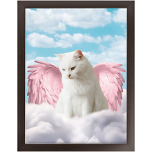Load image into Gallery viewer, Pink Angel - Heavenly Angels Inspired Custom Pet Portrait Framed Satin Paper Print