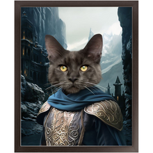 Load image into Gallery viewer, HELM'S BLEEP - Lord of the Rings Inspired Custom Pet Portrait Framed Satin Paper Print