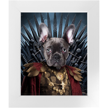 Load image into Gallery viewer, THE BONEROOM 3 - Game of Thrones & House Of Dragons Inspired Custom Pet Portrait Framed Satin Paper Print