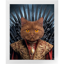 Load image into Gallery viewer, THE BONEROOM 4 - Game of Thrones & House Of Dragons Inspired Custom Pet Portrait Framed Satin Paper Print