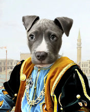 Load image into Gallery viewer, The Venice Menace - Royalty & Renaissance Inspired Custom Pet Portrait Canvas