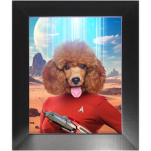 Load image into Gallery viewer, OH HOORAY - BEAMING DOWN - Star Trek Inspired Custom Pet Portrait Framed Satin Paper Print