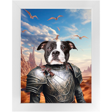 Load image into Gallery viewer, DESSERT CROSSING 3 - Game of Thrones & House Of Dragons Inspired Custom Pet Portrait Framed Satin Paper Print