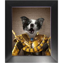 Load image into Gallery viewer, Tootencharmin - Pharaohs of Egypt Inspired Custom Pet Portrait Framed Satin Paper Print