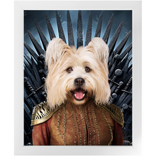 Load image into Gallery viewer, THE BONEROOM 5 - Game of Thrones & House Of Dragons Inspired Custom Pet Portrait Framed Satin Paper Print