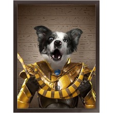 Load image into Gallery viewer, Tootencharmin - Pharaohs of Egypt Inspired Custom Pet Portrait Framed Satin Paper Print
