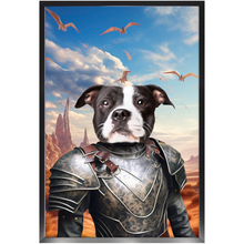 Load image into Gallery viewer, DESSERT CROSSING 3 - Game of Thrones & House Of Dragons Inspired Custom Pet Portrait Framed Satin Paper Print