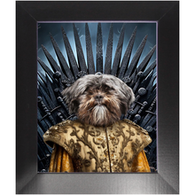 Load image into Gallery viewer, THE BONEROOM 2 - Game of Thrones & House Of Dragons Inspired Custom Pet Portrait Framed Satin Paper Print