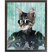 Load image into Gallery viewer, Holey Trinity - The Matrix Inspired Custom Pet Portrait Framed Satin Paper Print