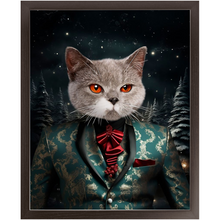 Load image into Gallery viewer, CHRISTMAS CRACKER 7 - Christmas Inspired Custom Pet Portrait Framed Satin Paper Print