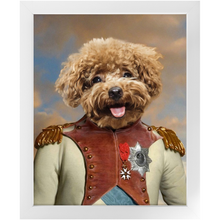 Load image into Gallery viewer, Baron D. Zert - Renaissance Inspired Custom Pet Portrait Framed Satin Paper Print