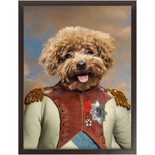 Load image into Gallery viewer, Baron D. Zert - Renaissance Inspired Custom Pet Portrait Framed Satin Paper Print