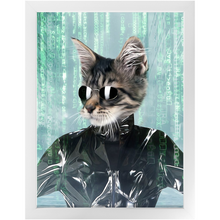 Load image into Gallery viewer, Holey Trinity - The Matrix Inspired Custom Pet Portrait Framed Satin Paper Print