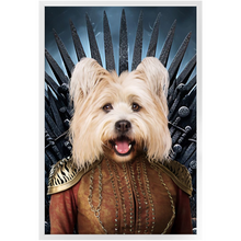 Load image into Gallery viewer, THE BONEROOM 5 - Game of Thrones & House Of Dragons Inspired Custom Pet Portrait Framed Satin Paper Print