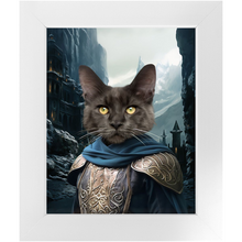 Load image into Gallery viewer, HELM'S BLEEP - Lord of the Rings Inspired Custom Pet Portrait Framed Satin Paper Print