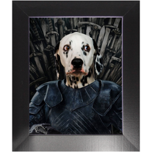 Load image into Gallery viewer, Knight Teenite - Game Of Thrones Inspired Custom Pet Portrait Framed Satin Paper Print