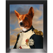 Load image into Gallery viewer, Napoleon Complex - Napoleon & Renaissance Inspired Custom Pet Portrait Framed Satin Paper Print