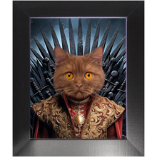 Load image into Gallery viewer, THE BONEROOM 4 - Game of Thrones & House Of Dragons Inspired Custom Pet Portrait Framed Satin Paper Print
