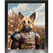 Load image into Gallery viewer, BESTEROS 2 - Game of Thrones & House Of Dragons Inspired Custom Pet Portrait Framed Satin Paper Print