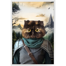 Load image into Gallery viewer, TAKING THE SCENIC ROUTE - Lord of the Rings Inspired Custom Pet Portrait Framed Satin Paper Print