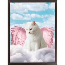 Load image into Gallery viewer, Pink Angel - Heavenly Angels Inspired Custom Pet Portrait Framed Satin Paper Print