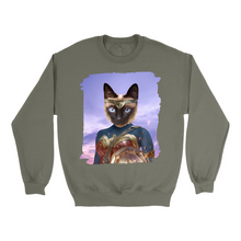 Load image into Gallery viewer, Apparel-DTG-Sweatshirt-Gildan-18000-XL-MilitaryGreen-Unisex-CF-2025021013321225