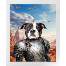 Load image into Gallery viewer, DESSERT CROSSING 3 - Game of Thrones & House Of Dragons Inspired Custom Pet Portrait Framed Satin Paper Print