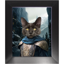 Load image into Gallery viewer, HELM'S BLEEP - Lord of the Rings Inspired Custom Pet Portrait Framed Satin Paper Print
