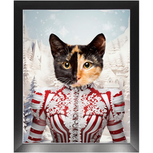 Load image into Gallery viewer, CHRISTMAS CRACKER 15 - Christmas Inspired Custom Pet Portrait Framed Satin Paper Print