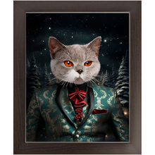 Load image into Gallery viewer, CHRISTMAS CRACKER 7 - Christmas Inspired Custom Pet Portrait Framed Satin Paper Print